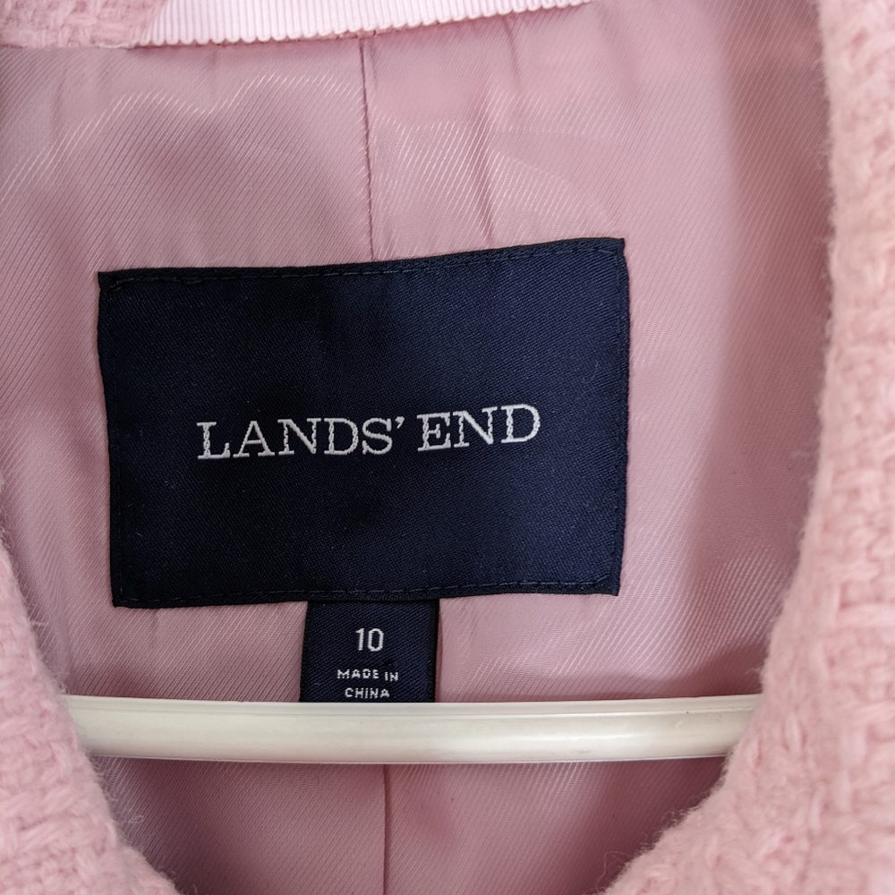 Lands' End Pink Toggle Coat - Picture 6 of 7
